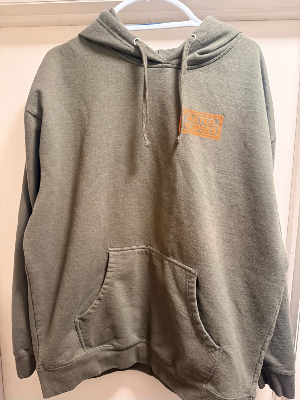 Faster Horses Olive Green Pullover Hoodie 2XL